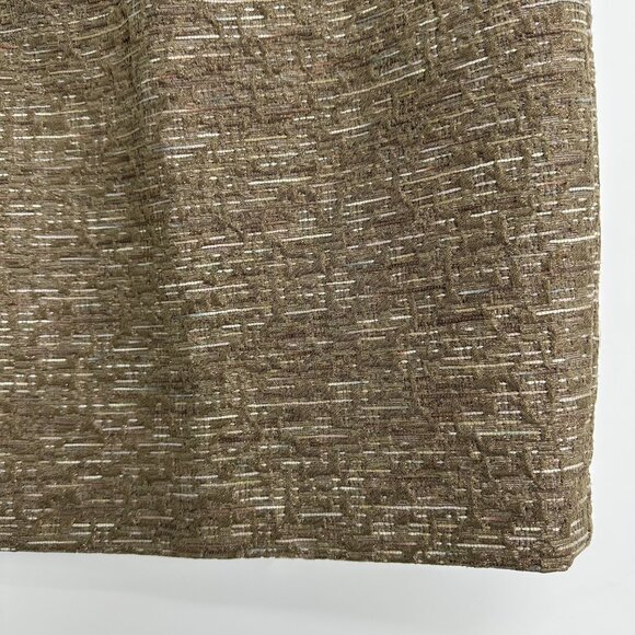 Michael Kors Brocade Mini Skirt 2 Textured Metallic Tweed Tan Cream - Picture 5 of 6